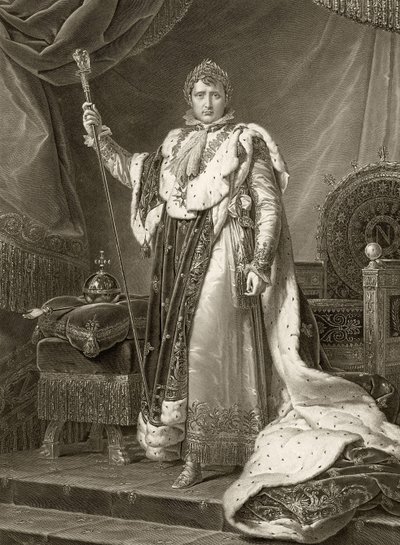 Napoleon I, Emperor of France, in His Coronation Robes, Engraved by Auguste Desnoyers by Baron François Pascal Simon Gérard